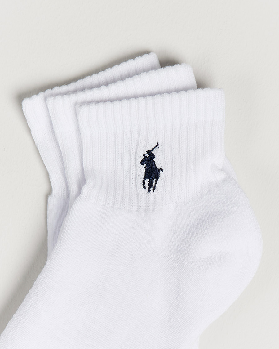 Herren | World of Ralph Lauren | Polo Ralph Lauren | 3-Pack Sport Quarter Socks White