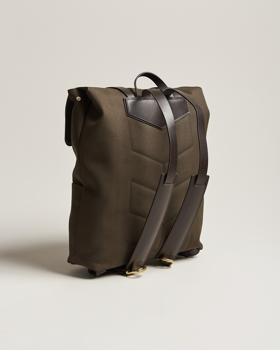 Herr | Väskor | Mismo | M/S Nylon Backpack Army/Dark Brown