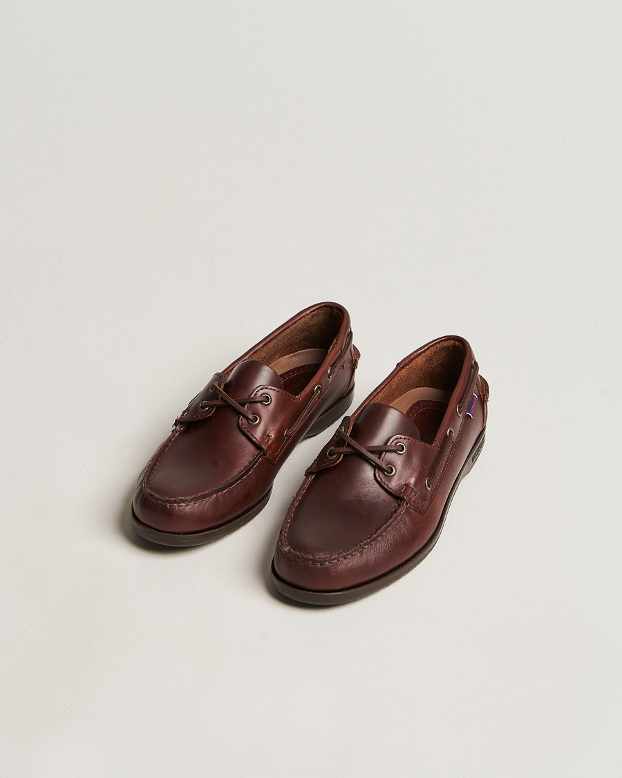 Herren | Sebago | Sebago | Endeavor Oiled Leather Boat Shoe Brown