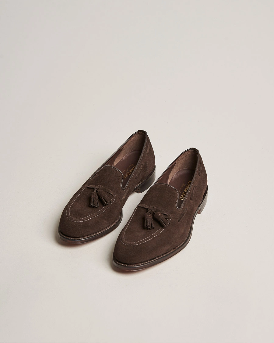 Herren | Schuhe | Loake 1880 | Russell Tassel Loafer Chocolate Brown Suede