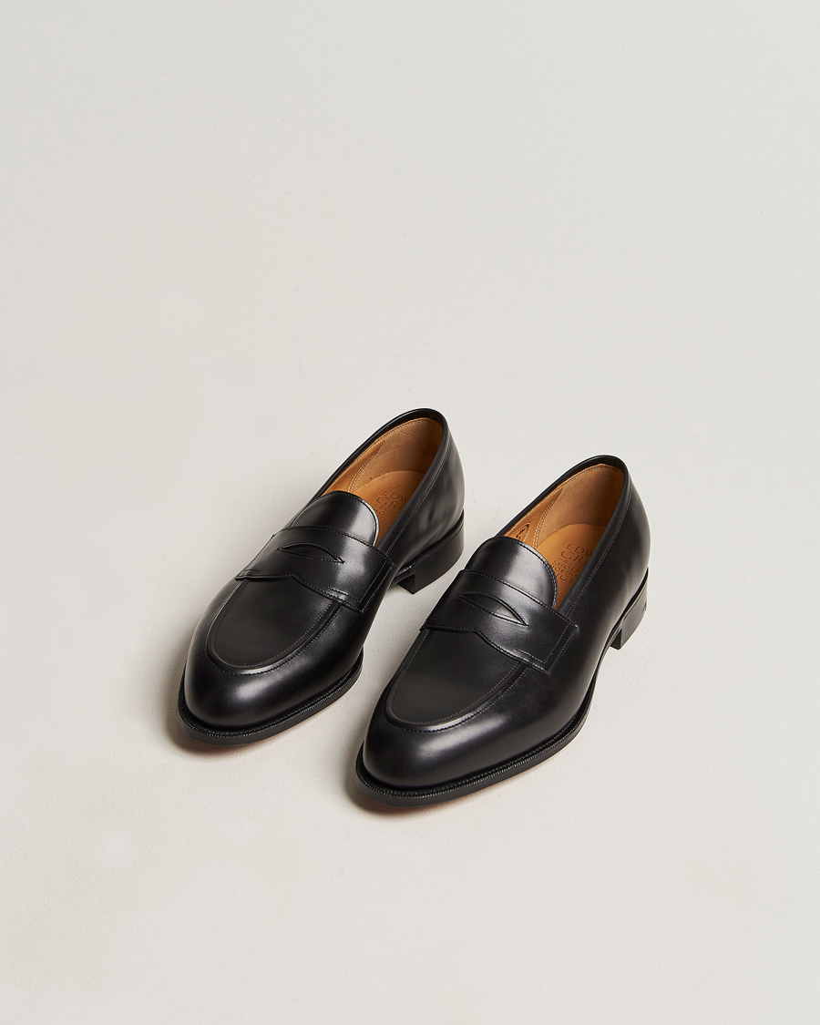 Herren | Formal Wear | Edward Green | Piccadilly Penny Loafer Black Calf