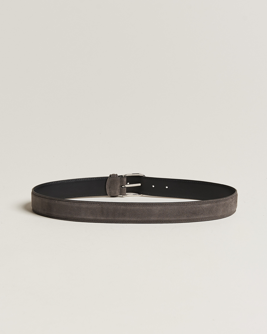 Herren | Anderson's | Anderson\'s | Suede 3,5 cm Belt Grey