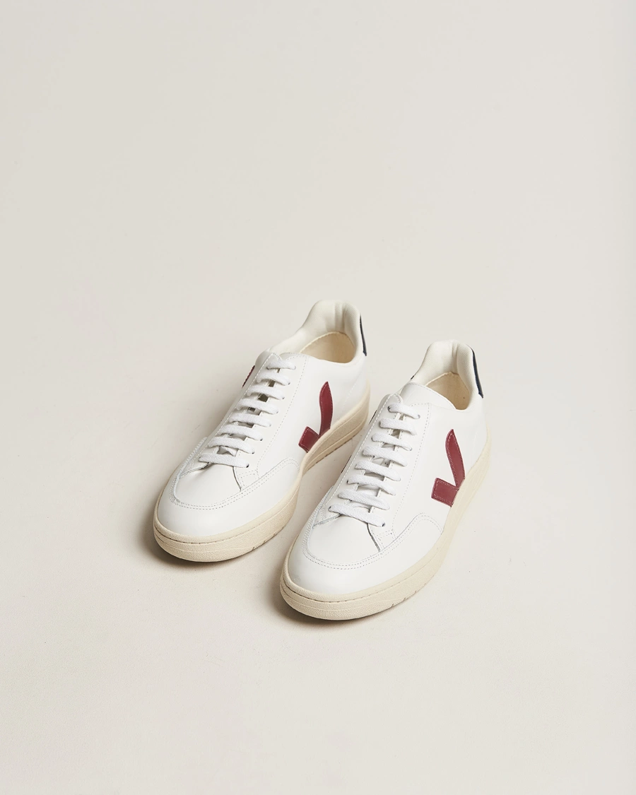 Herren |  | Veja | V-12 Leather Sneaker White/Marsala Nautico
