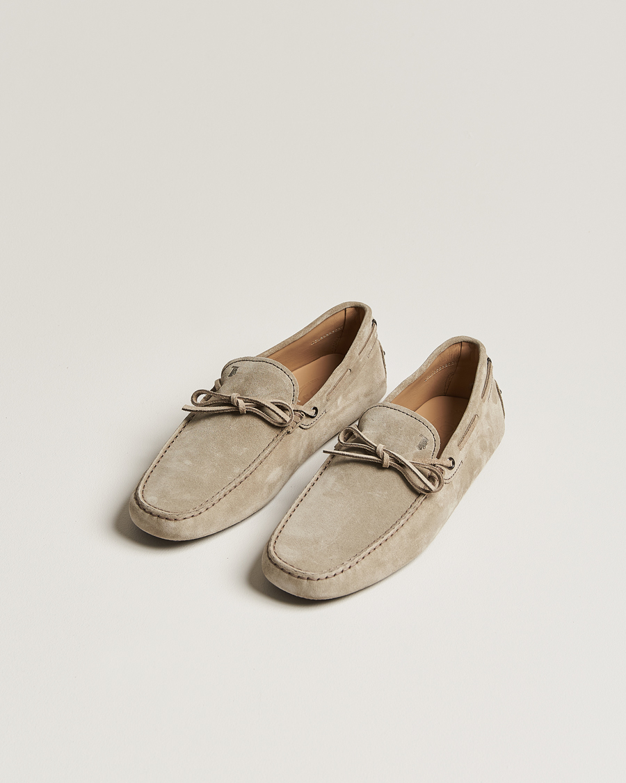 Herr | Italian Department | Tod\'s | Lacetto Gommino Carshoe Taupe Suede