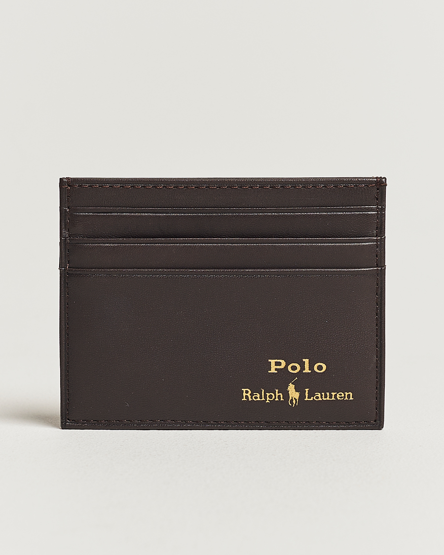 Herren |  | Polo Ralph Lauren | Leather Credit Card Holder Brown