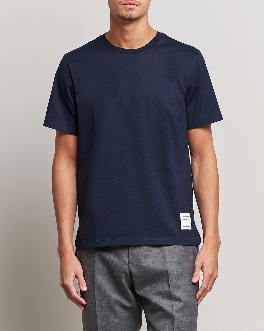 Herren | Kleidung | Thom Browne | Relaxed Fit Short Sleeve T-Shirt Navy