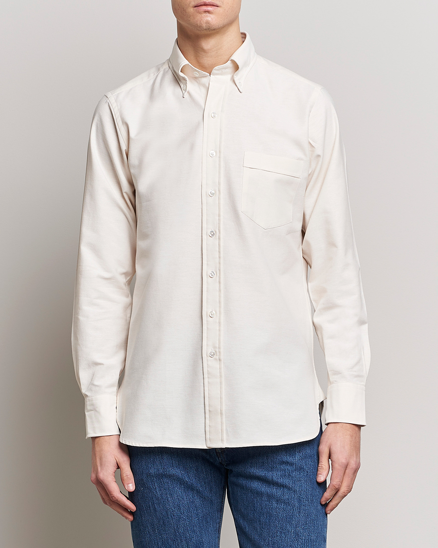 Herren | Oxfordhemden | Drake\'s | Button Down Oxford Shirt Cream