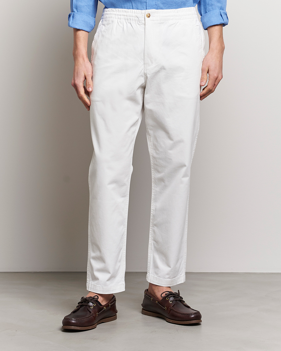 Herren | Polo Ralph Lauren | Polo Ralph Lauren | Prepster Stretch Drawstring Trousers Deckwash White