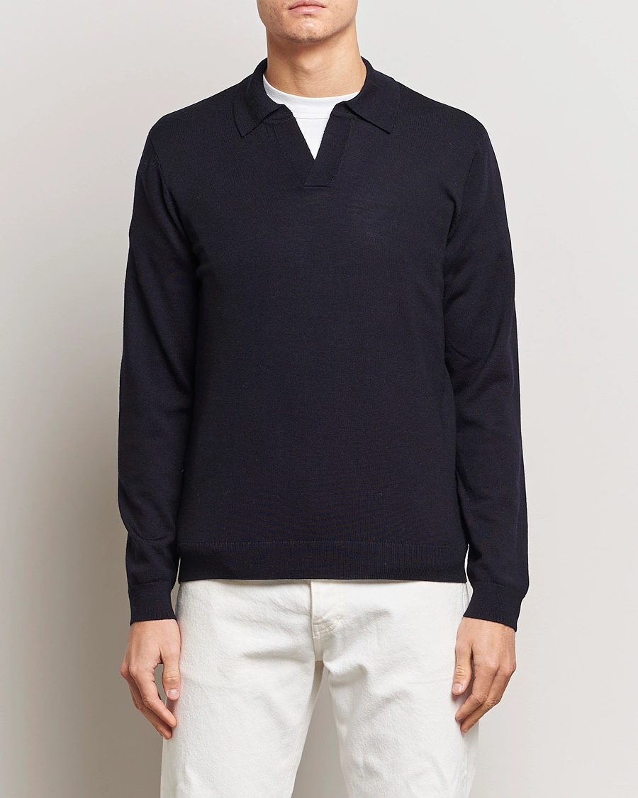 Herren | A Day's March | A Day's March | Manol Merino Polo Navy