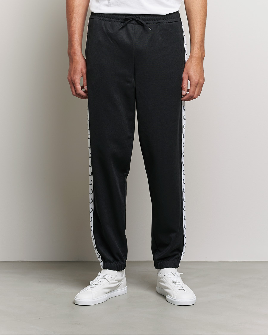 Herren | Fred Perry | Fred Perry | Taped Track Pants Black
