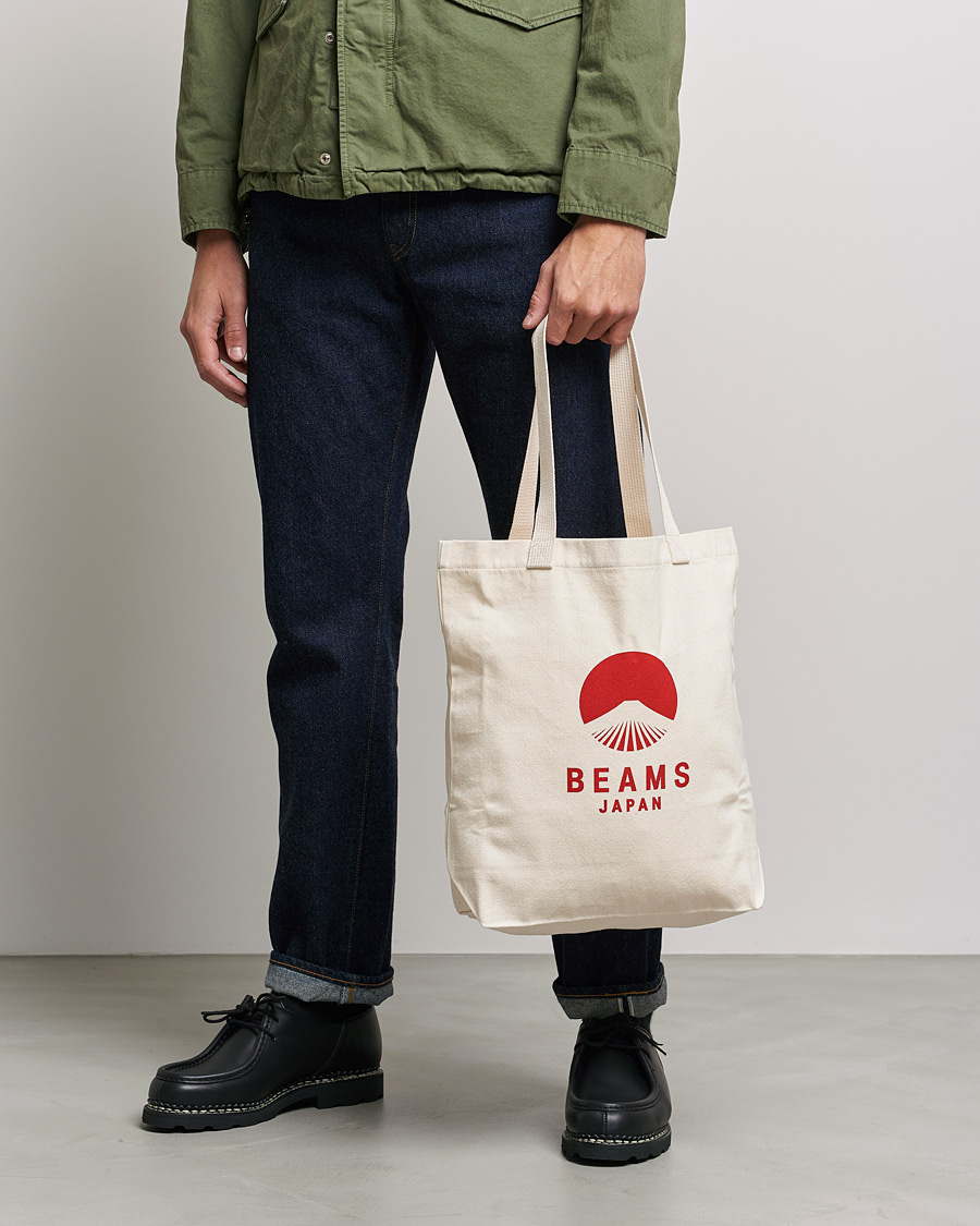 Herren | Special gifts | Beams Japan | x Evergreen Works Tote Bag White/Red