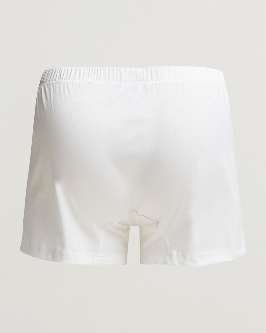 Herren | Zimmerli of Switzerland | Zimmerli of Switzerland | Sea Island Cotton Boxer Shorts White