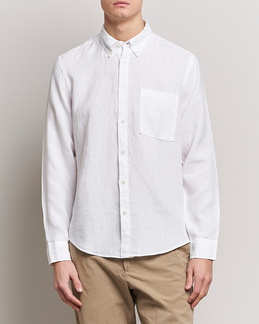 Herren | NN07 | NN07 | Arne Linen Shirt White