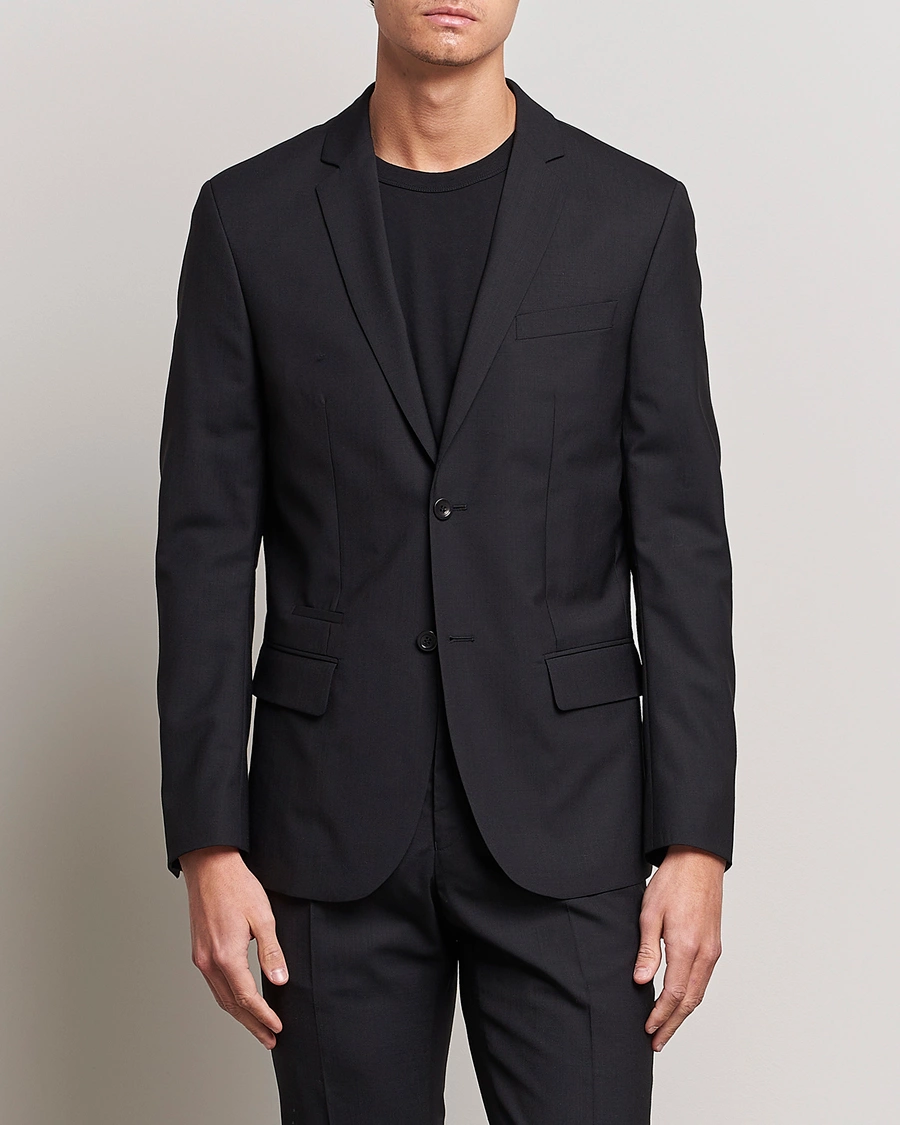 Herren | Sakkos | Filippa K | Rick Cool Wool Suit Jacket Black