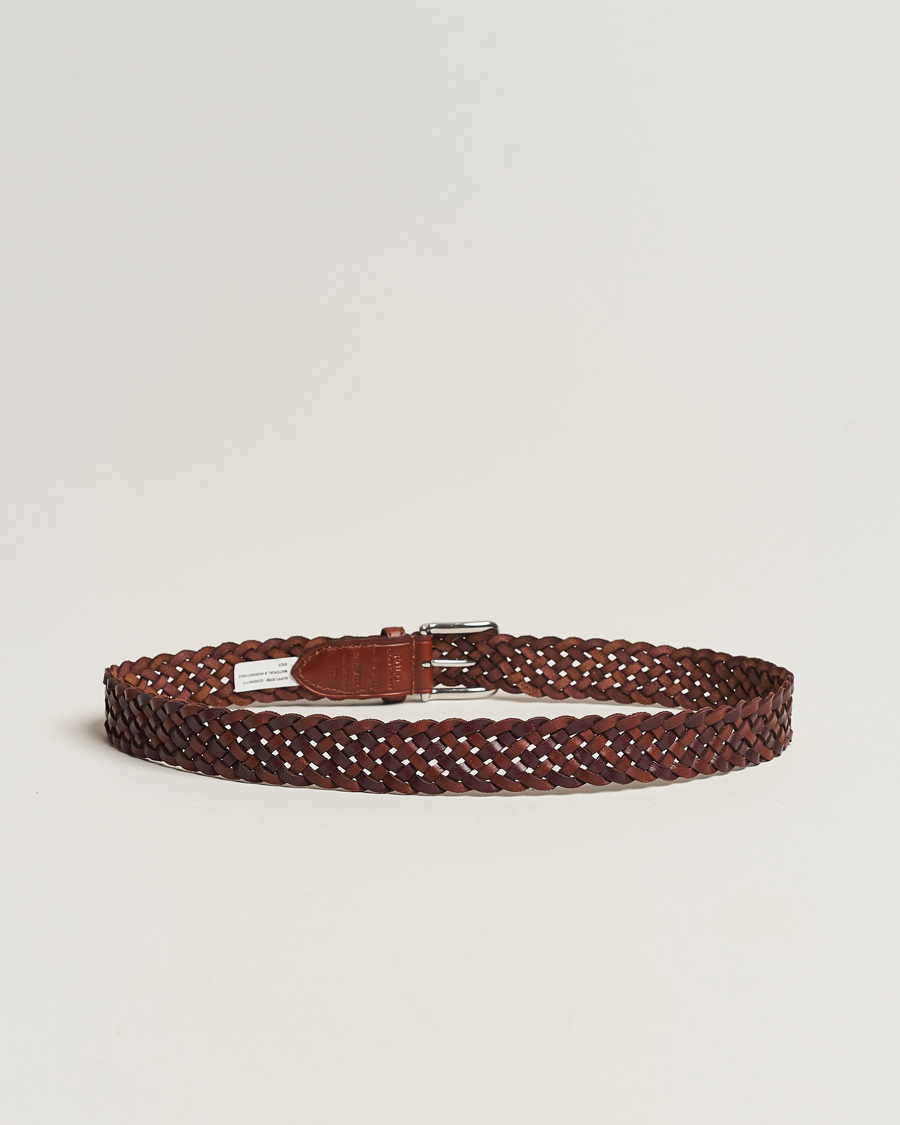 Herren | Ralph Lauren Holiday Gifting | Polo Ralph Lauren | Braided Leather Belt Dark Brown