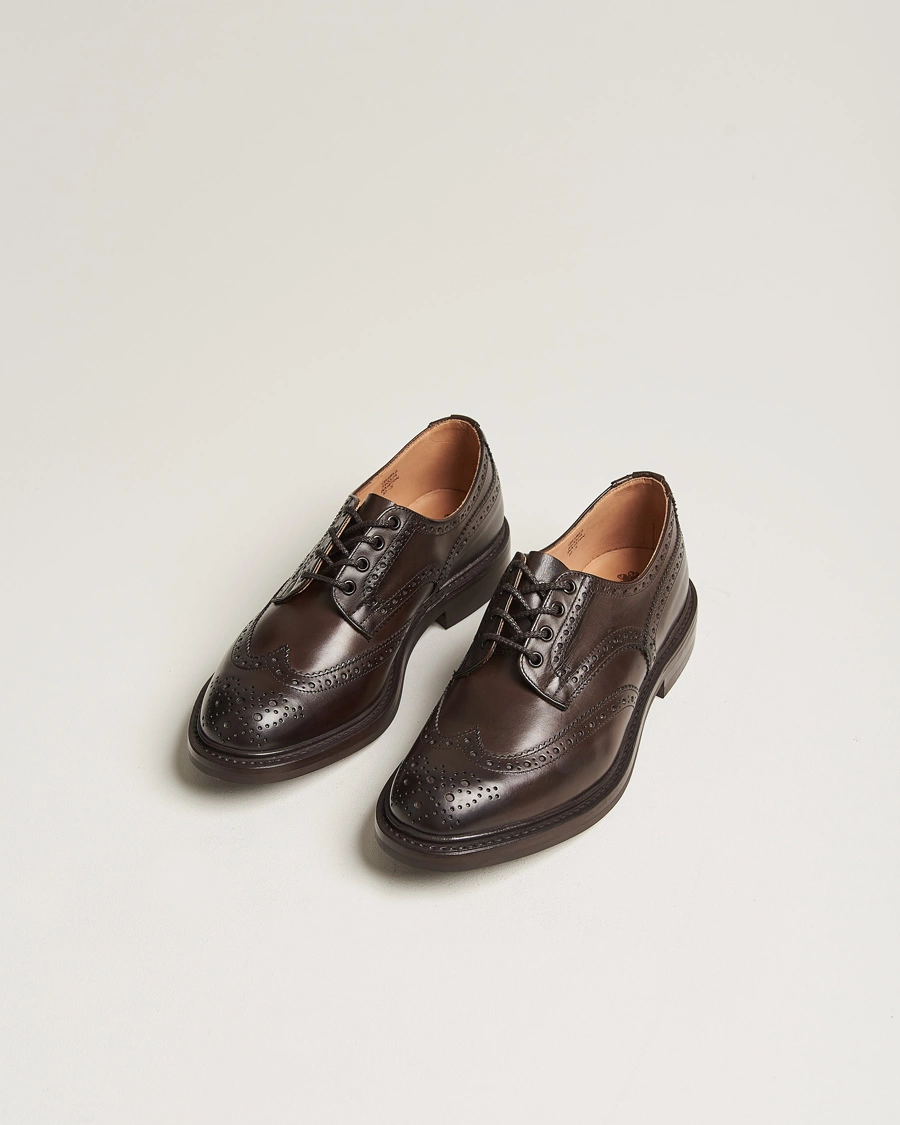 Herren | Handgefertigte Schuhe | Tricker's | Bourton Country Brogues Espresso Calf