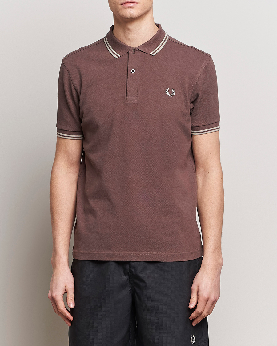 Herren |  | Fred Perry | Twin Tipped Polo Shirt Brick Red