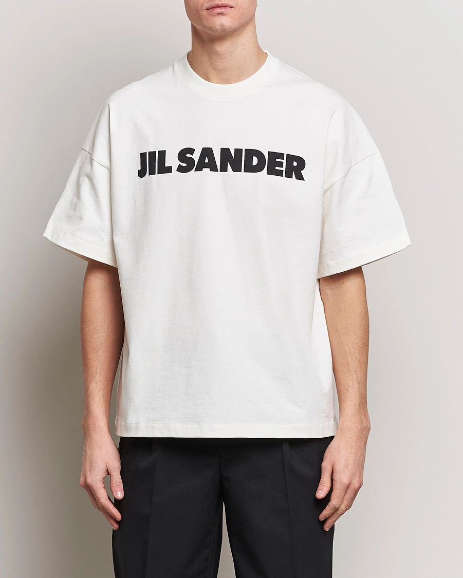 Herren | Kleidung | Jil Sander | Round Collar Logo T-Shirt White