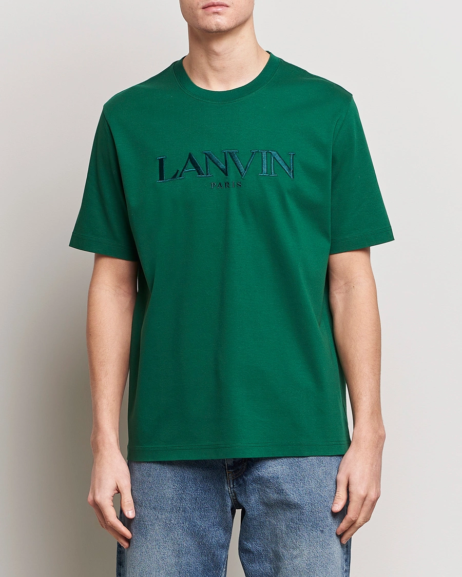 Herren | Kleidung | Lanvin | Paris Classic Logo T-Shirt Bottle Green