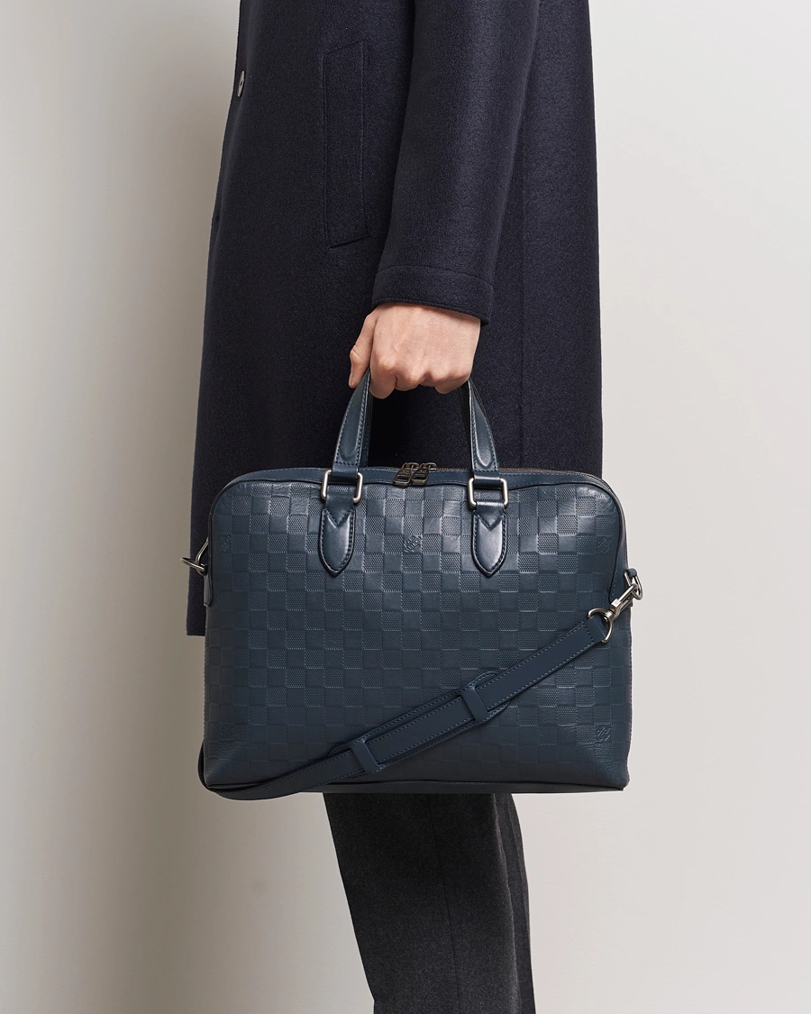Herren | Pre-Owned & Vintage Bags | Louis Vuitton Pre-Owned | Porte-Documents Studio Cosmos Damier Infini 