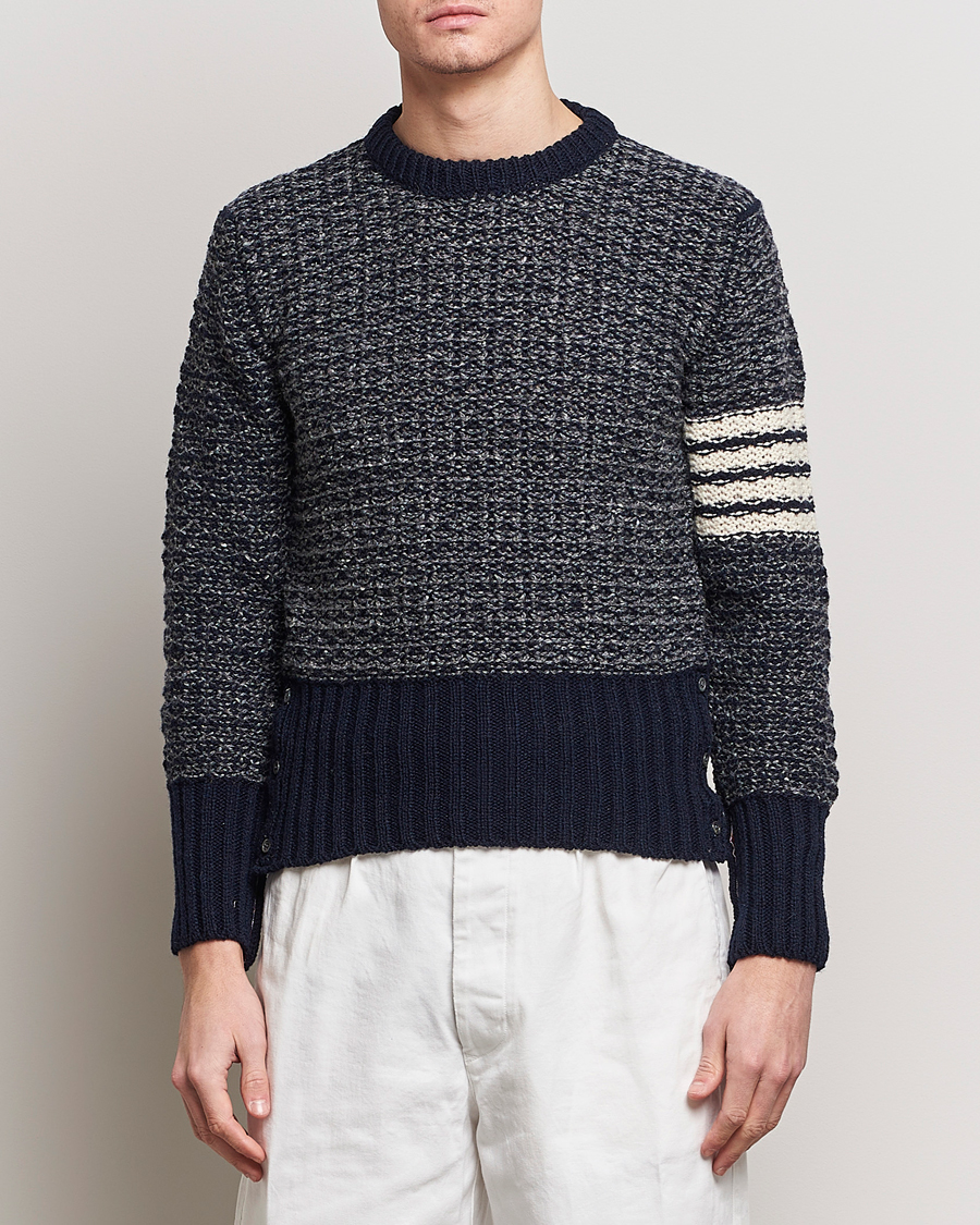 Herren | Kleidung | Thom Browne | 4-Bar Donegal Sweater Navy