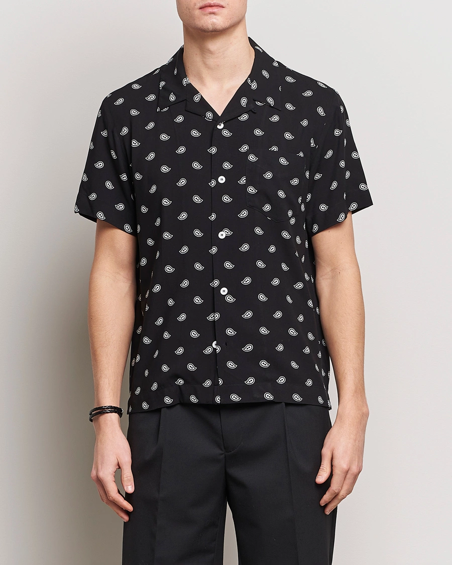 Herren | Kleidung | A.P.C. | Lloyd Printed Paisley Resort Shirt Black