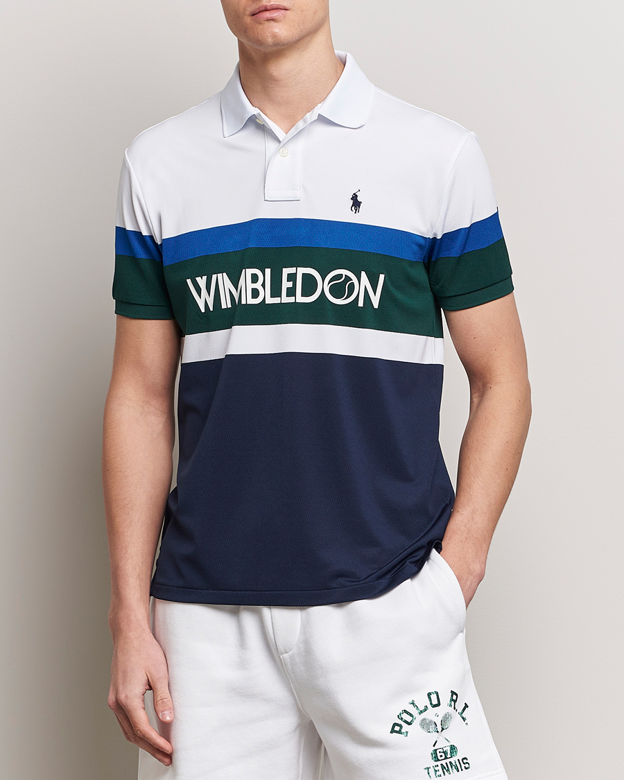Herren | Neu im Onlineshop | Polo Ralph Lauren | Wimbledon Block Custom Slim Fit Polo Refined Navy/Multi