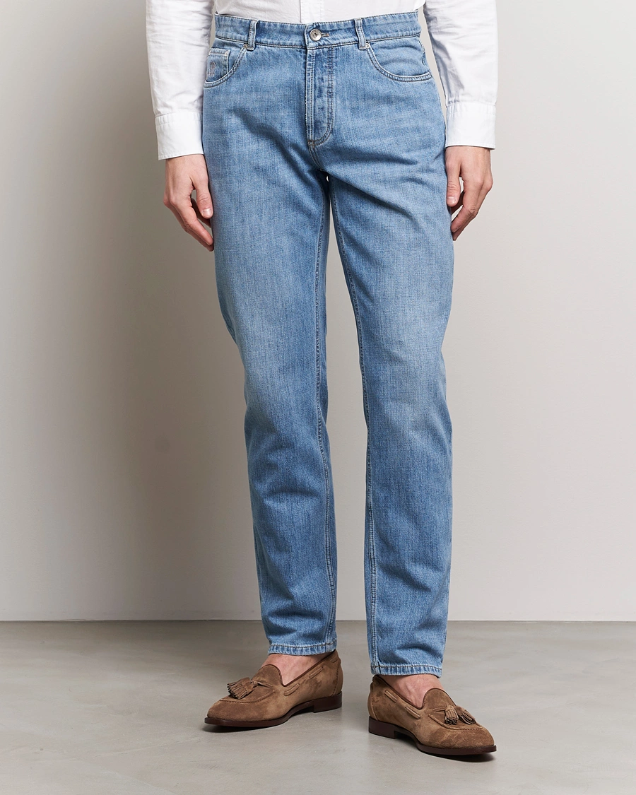 Herren | Kleidung | Brunello Cucinelli | Traditional Fit Jeans Blue Wash