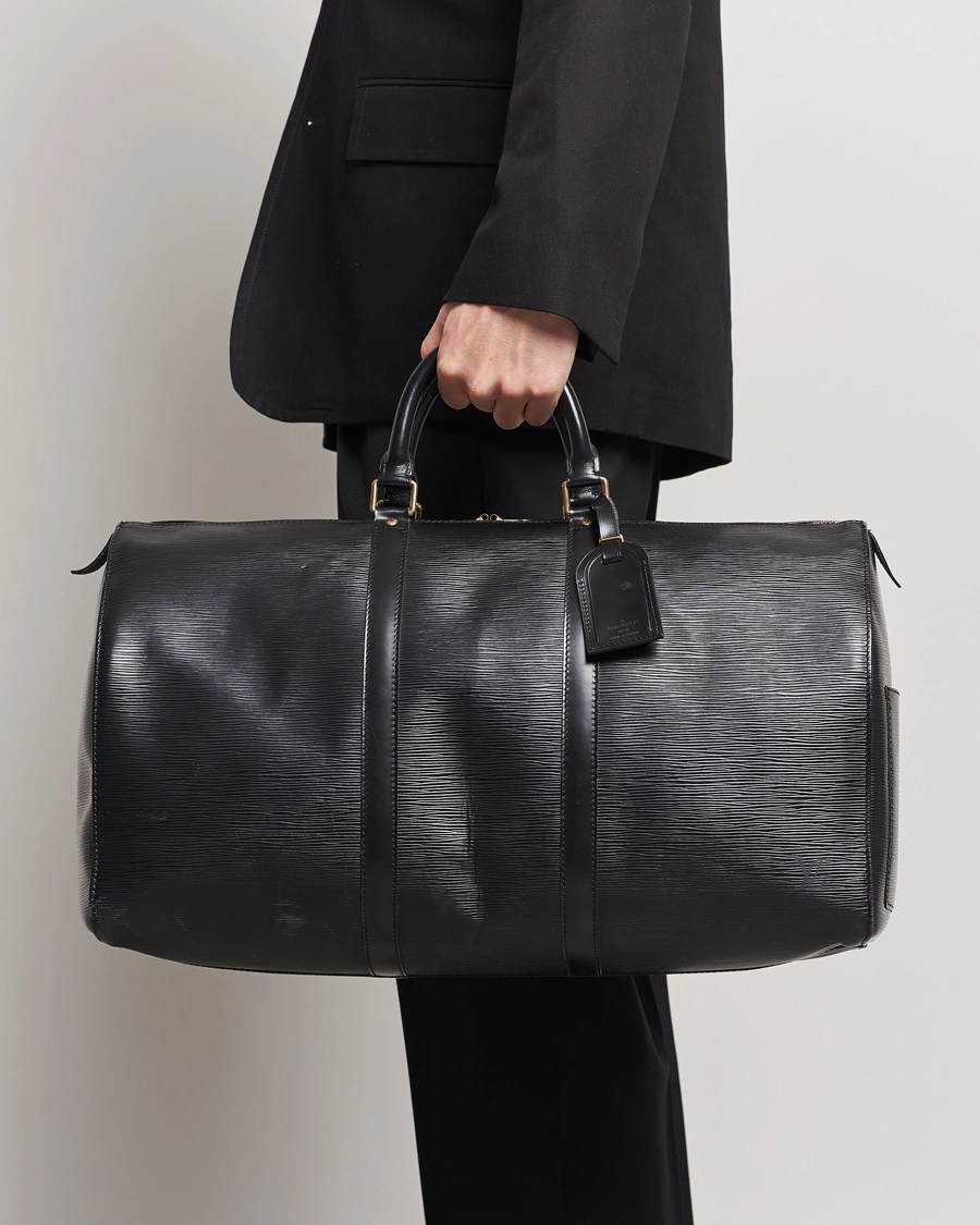 Herren | Accessoires | Louis Vuitton Pre-Owned | Keepall 50 Epi Leather Travel Bag Black