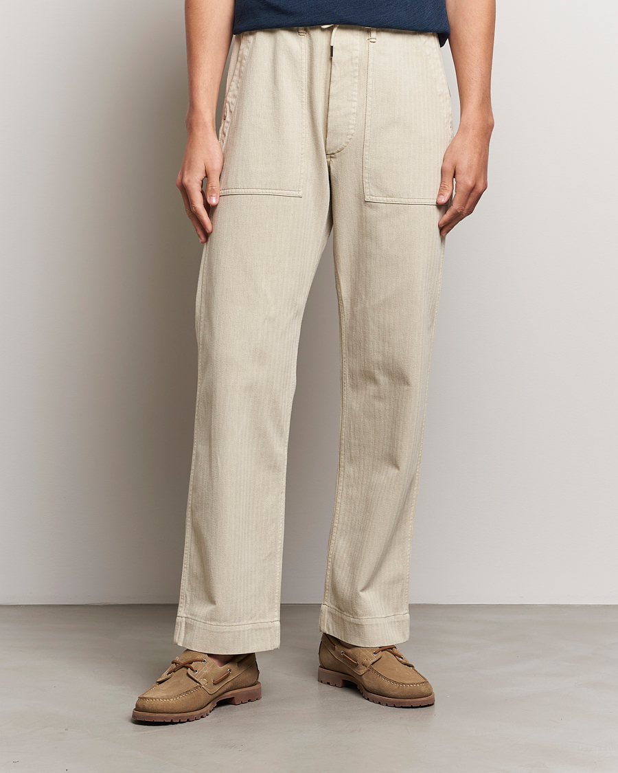 Herren | Kleidung | RRL | Wilton Herringbone Surplus Pants Off White