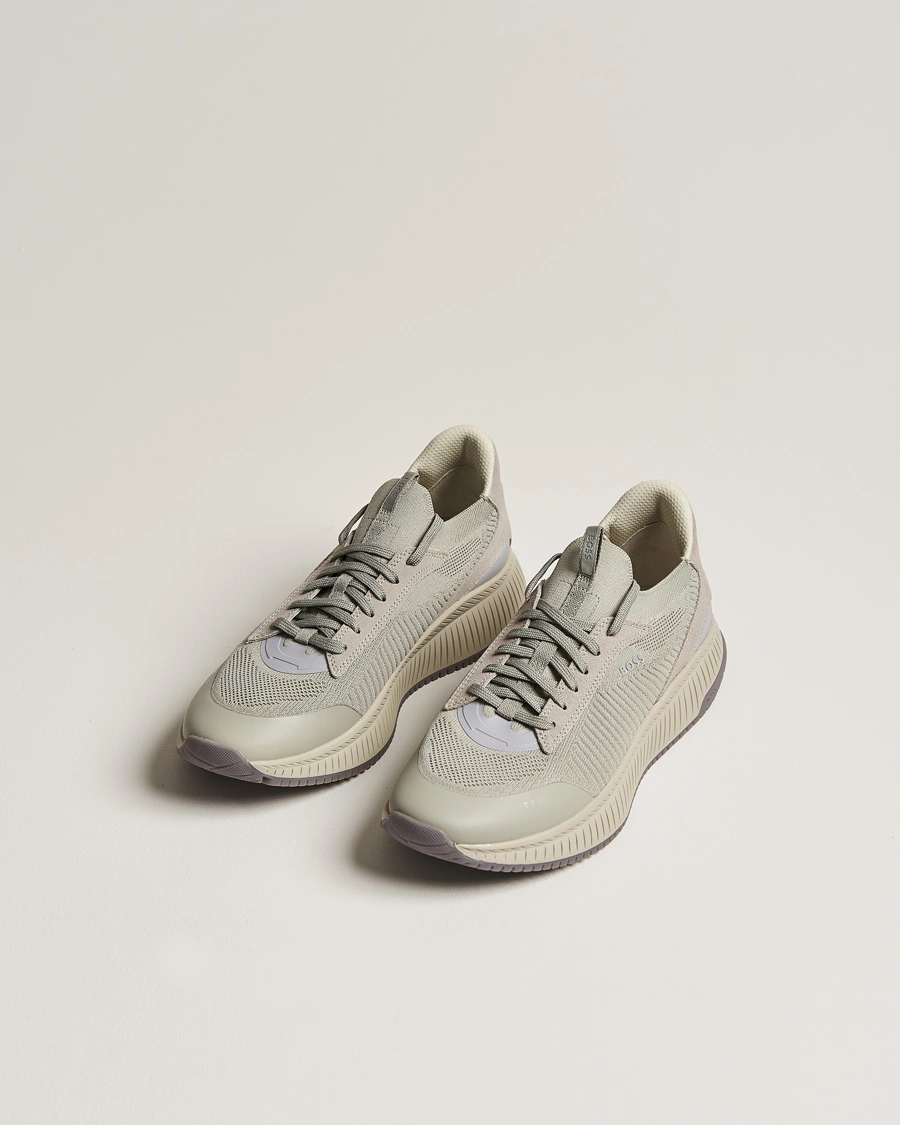Herren | Schuhe | BOSS BLACK | Titanium Evo Sneaker Open Grey