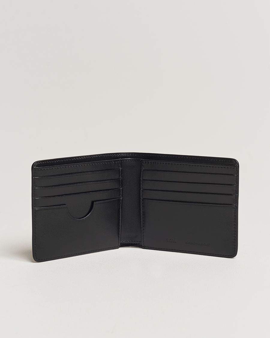 Herren |  | AMI | Tonal Heart Logo Leather Wallet Black