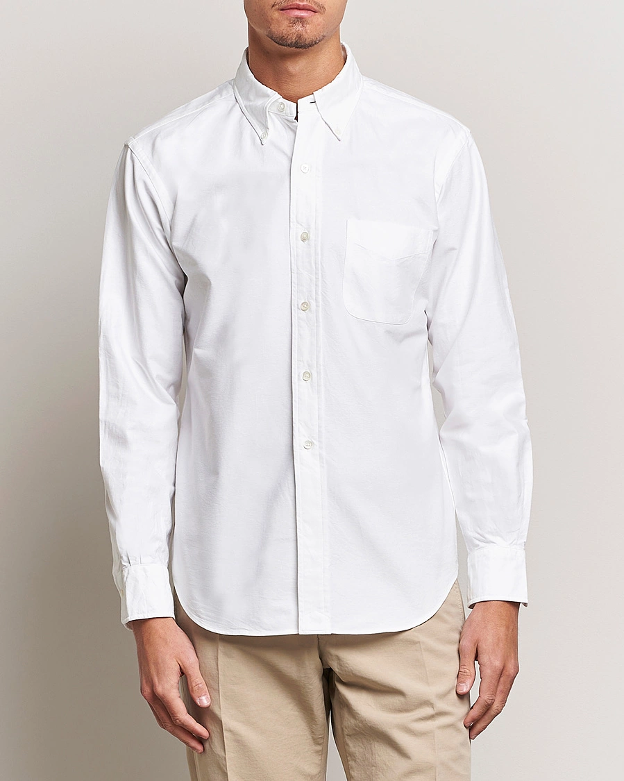 Herren | Oxfordhemden | Kamakura Shirts | Vintage Ivy Oxford Button Down Shirt White