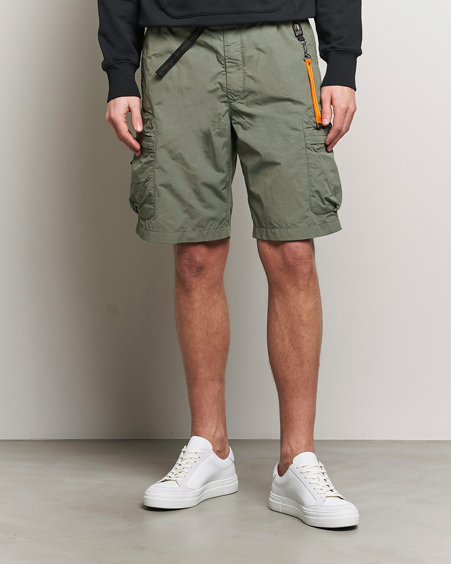 Herren |  | Parajumpers | Walton Vintage Nylon Shorts Thyme Green