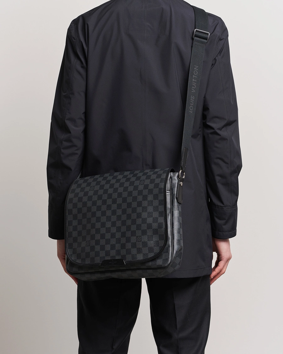 Herren | Accessoires | Louis Vuitton Pre-Owned | Daniel MM Satchel Leather Bag Damier Graphite