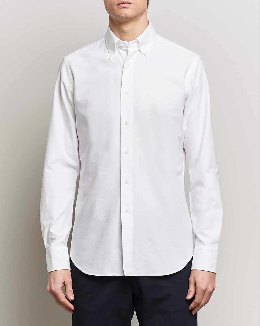 Herren | Formal Wear | Grigio | Oxford Button Down Shirt White