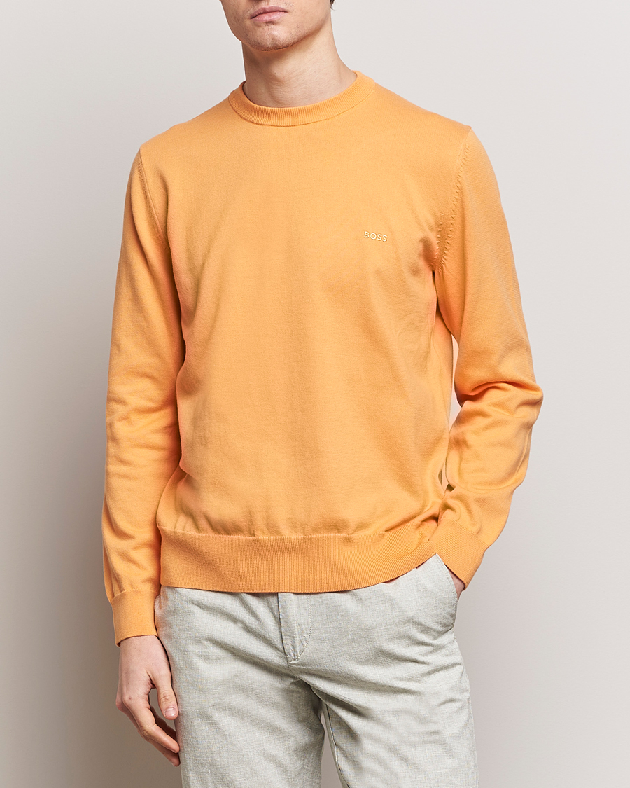 Herren | Kleidung | BOSS BLACK | Pacas Crew Neck Pullover Medium Orange