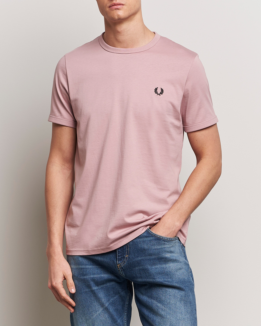 Herren | Kleidung | Fred Perry | Ringer T-Shirt Dusty Rose Pink
