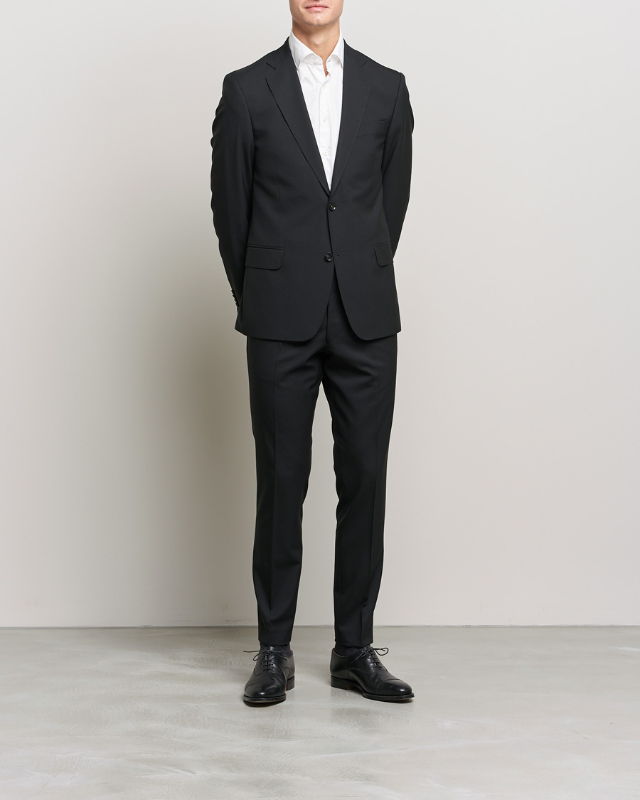 Herren |  | Oscar Jacobson | Edmund Wool Suit Black