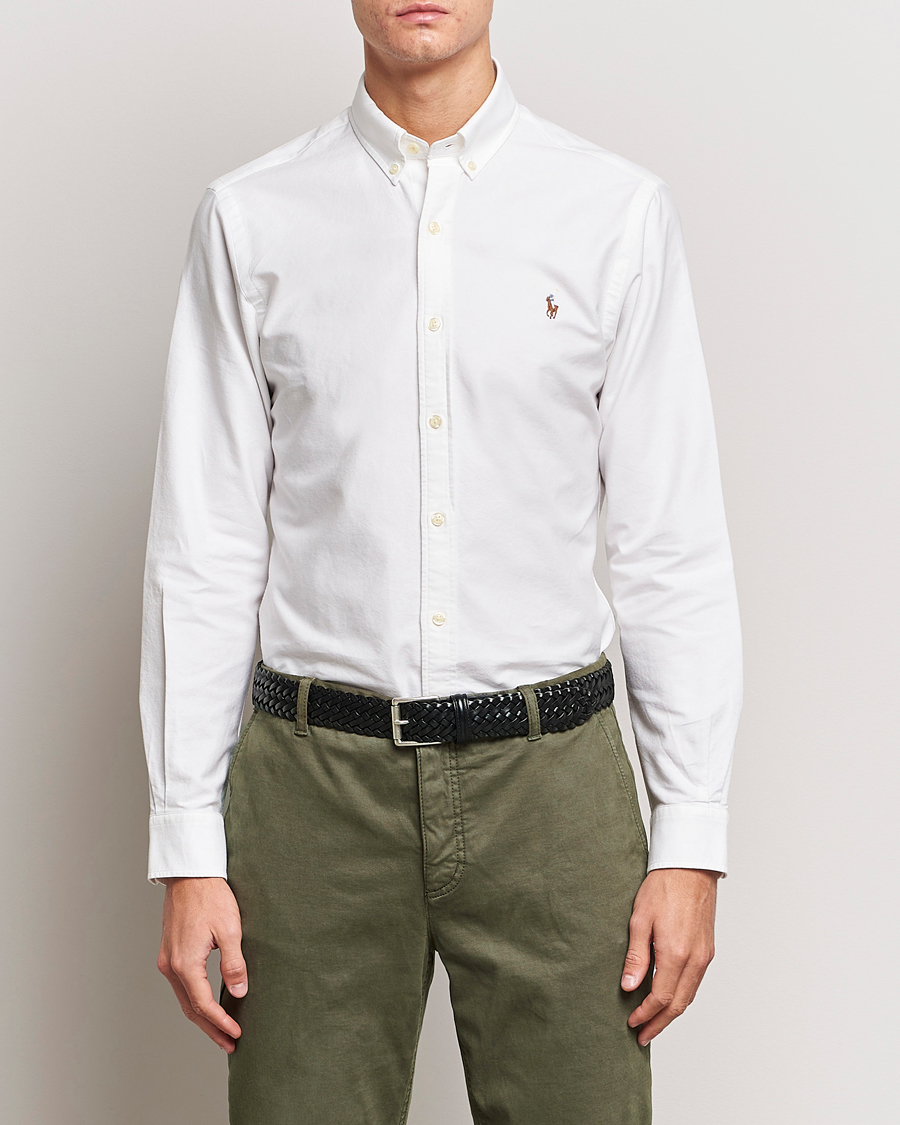 Herren |  | Polo Ralph Lauren | 2-Pack Slim Fit Shirt Oxford White/Stripes Blue