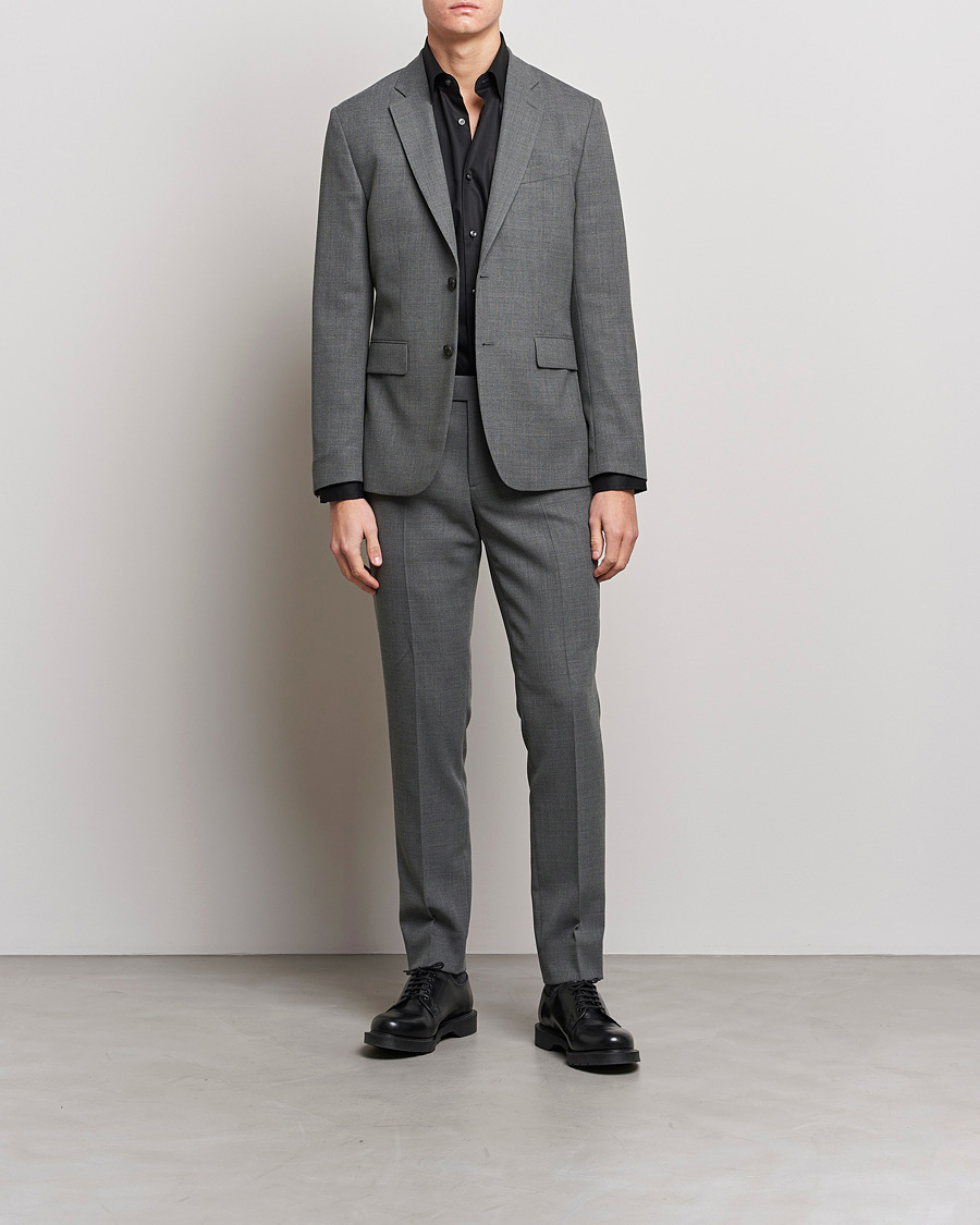 Herren | Kleidung | J.Lindeberg | Hopper Active Hopsack Suit Grey Melange