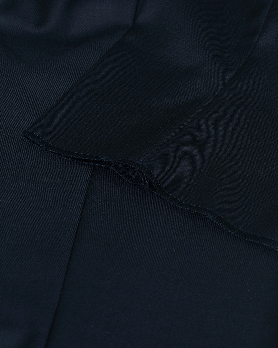 Herren |  | Pre-owned | Giorgio Armani Tapered Wool/Cashmere Gabardine Trousers Navy