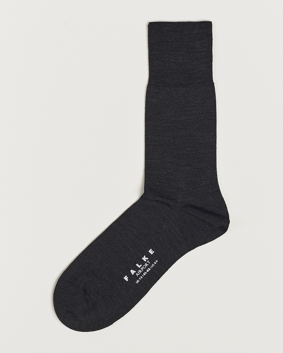 Falke Airport Socks Anthracite Melange – Grau