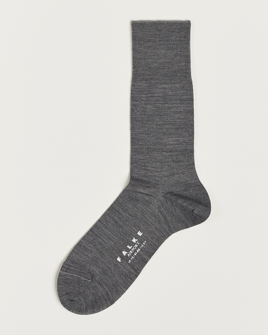 Falke Airport Socks Grey Melange – Grau
