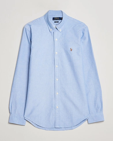 Herren | Preppy Authentic | Polo Ralph Lauren | Slim Fit Shirt Oxford Blue