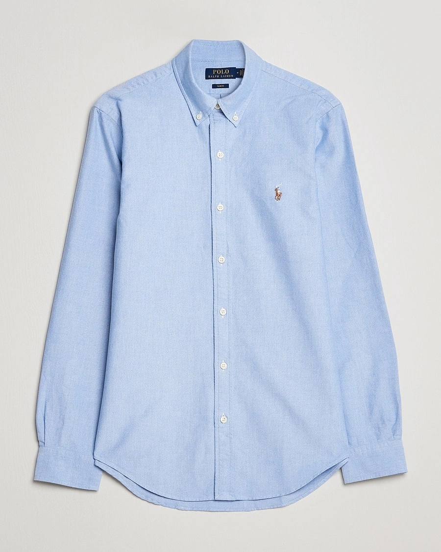 Polo Ralph Lauren Slim Fit Shirt Oxford Blue – Blau