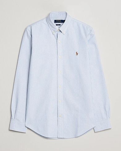Herren | Oxfordhemden | Polo Ralph Lauren | Slim Fit Shirt Oxford Stripes Blue