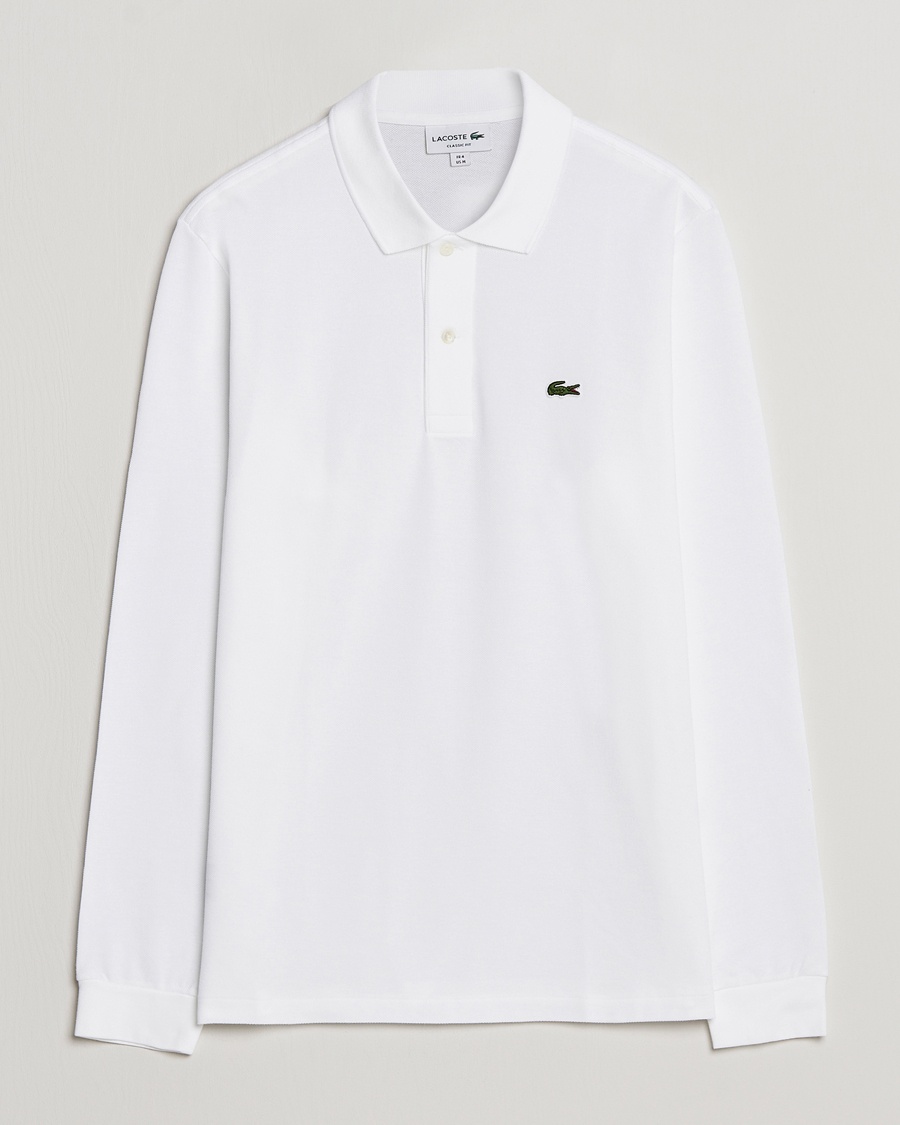 Lacoste Original Long Sleeve Polo Piké White – Weiß