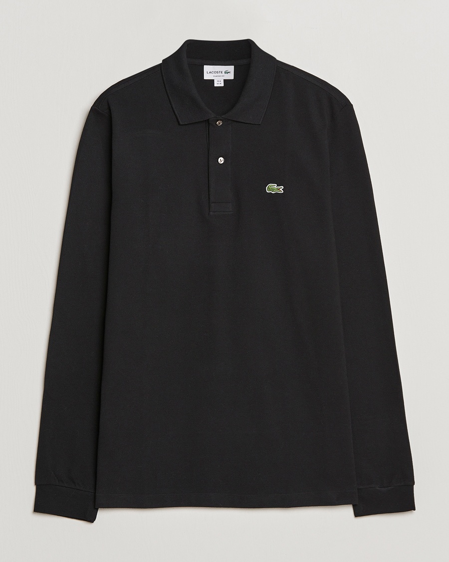 Lacoste Original Long Sleeve Polo Piké Black – Schwarz