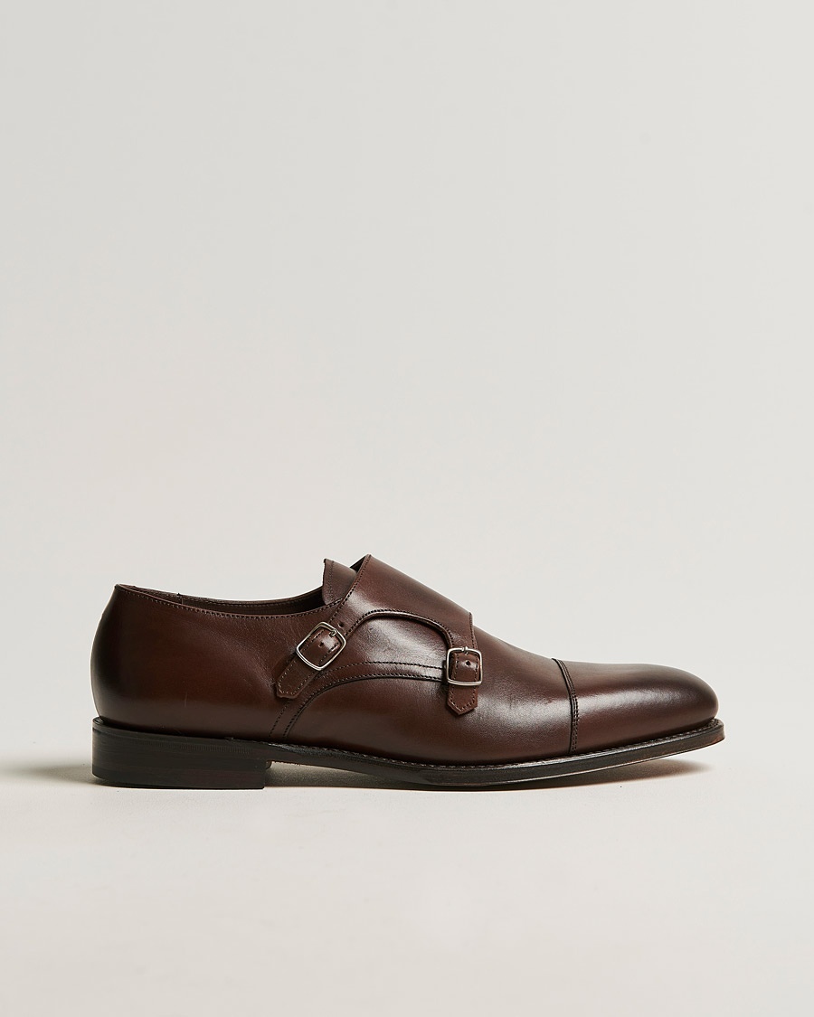 Herren | Loake 1880 | Loake 1880 | Cannon Monkstrap Dark Brown Burnished Calf